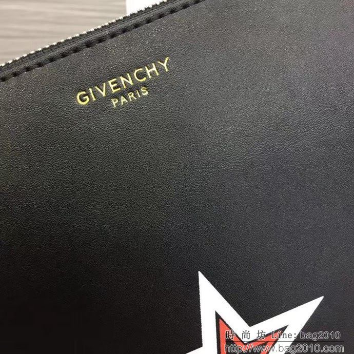 GlVENCHY紀梵希 2018最新 熱賣款式 專櫃品質 頂級進口牛皮 原版五金 拉鏈手包 091888  tsg1095